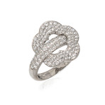 Pasquale Bruni Make Love 18k White Gold Diamond Ring // Ring Size: 6 // Store Display