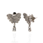 Pasquale Bruni Liberty 18k White Gold Diamond + White Topaz Earrings // Store Display