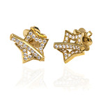 Pasquale Bruni Make Love 18k Yellow Gold Diamond Earrings // Store Display