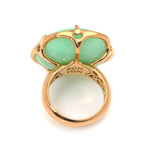 Pasquale Bruni Bon Ton 18k Rose Gold Diamond + Chrysoprase Ring // Store Display (Ring Size: 6.25)