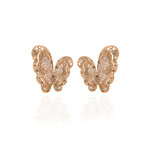 Pasquale Bruni Liberty 18k Rose Gold Diamond Earrings // Store Display