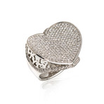 Pasquale Bruni Liberty 18k White Gold Diamond Ring // Ring Size: 7 // Store Display