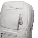 Luxury Travel Bag // Tumbled Leather // White
