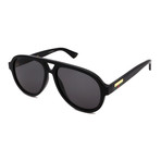 Men's GG0767S-001 Full Rim Sunglasses // Black + Gray