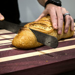 Cavallari Damascus Steel Serrated Bread Knife