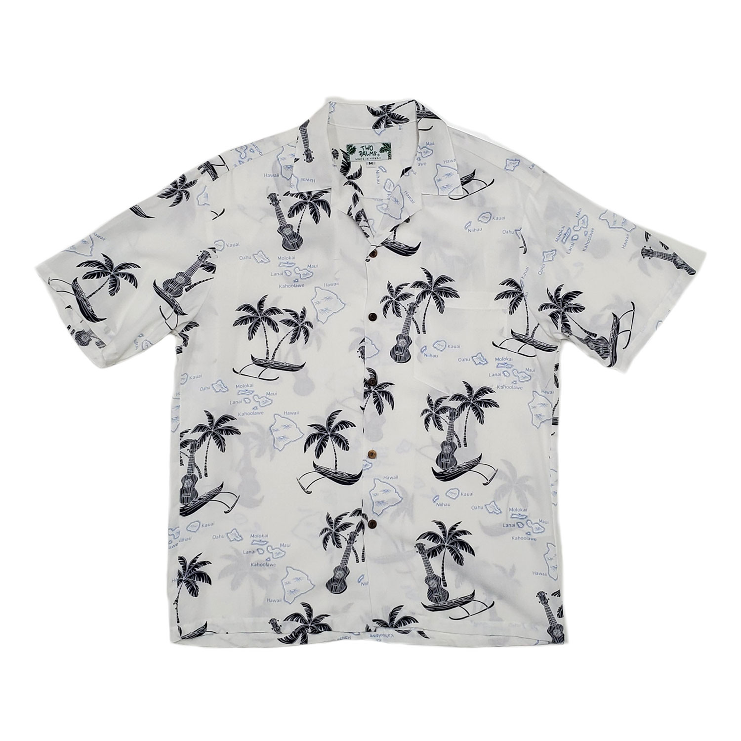 Islands Shirt // White (Small) - Two Palms Hawaii PERMANENT STORE ...