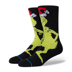 Mr. Grinch Socks // Black (L)