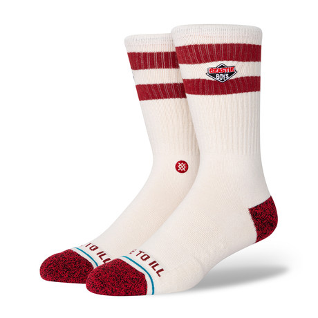 License To Ill 2 Socks // White + Red (L)