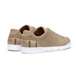 Breeze Tennis Leather // Timber Wolf + White (Men's US Size 10.5)