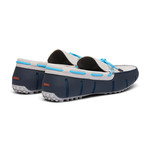 Braided Lace Lux Loafer // Navy + Alloy (Men's US Size 7)
