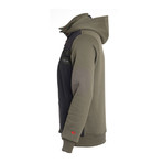 Hooded Full-Zip Sweatshirt // Olive (M)