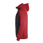 Hooded Full-Zip Sweatshirt // Burgundy (S)