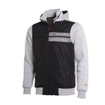 Hooded Full-Zip Sweatshirt // Gray (XL)