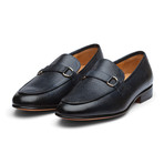 Lorenzo Leather Loafers // Navy Grain (US: 12)