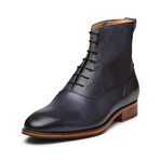 Balmoral Leather Boot // Blue (US: 7)