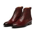 Balmoral Leather Boot // Burgundy (US: 7)