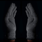 Double Layered Touchscreen Gloves // Black (Small)
