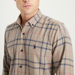 Dumaine Button-Up // Brown (Small)