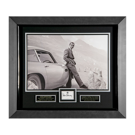 Sean Connery // Aston Martin // Autographed Display