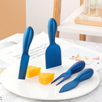 Four-Piece Charcuterie Knife Set (Blue)