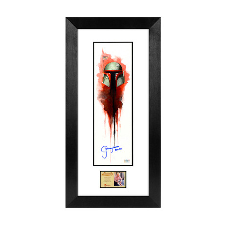 Jeremy Bulloch // Autographed Star Wars Boba Fett Framed Art Print