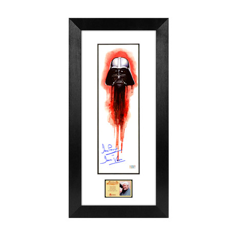 David Prowse // Autographed Star Wars Darth Vader Framed Art Print