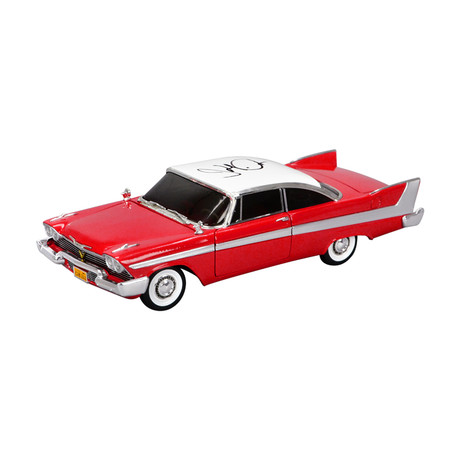 John Carpenter // Autographed Christine (1983) 1958 Plymouth Fury 1:18 Scale Die-Cast