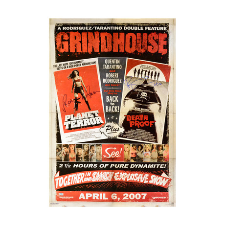 Rosario Dawson and Rose McGowan // Autographed Grindhouse Poster