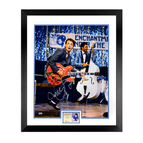 Michael J. Fox // Autographed Back to the Future Johnny B. Goode Framed Photo // 16X20