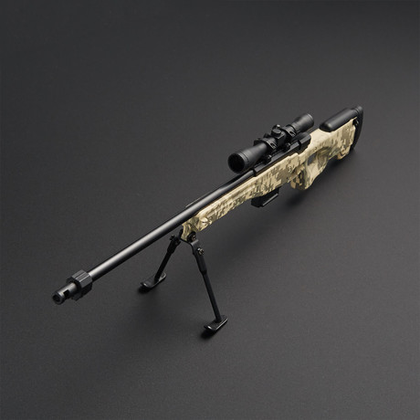L96 Sniper Rifle 1:3 Scale Diecast Metal Model Gun + Scope + Bipod // ACU