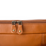 Slim Leather Briefcase // 15" // Tan