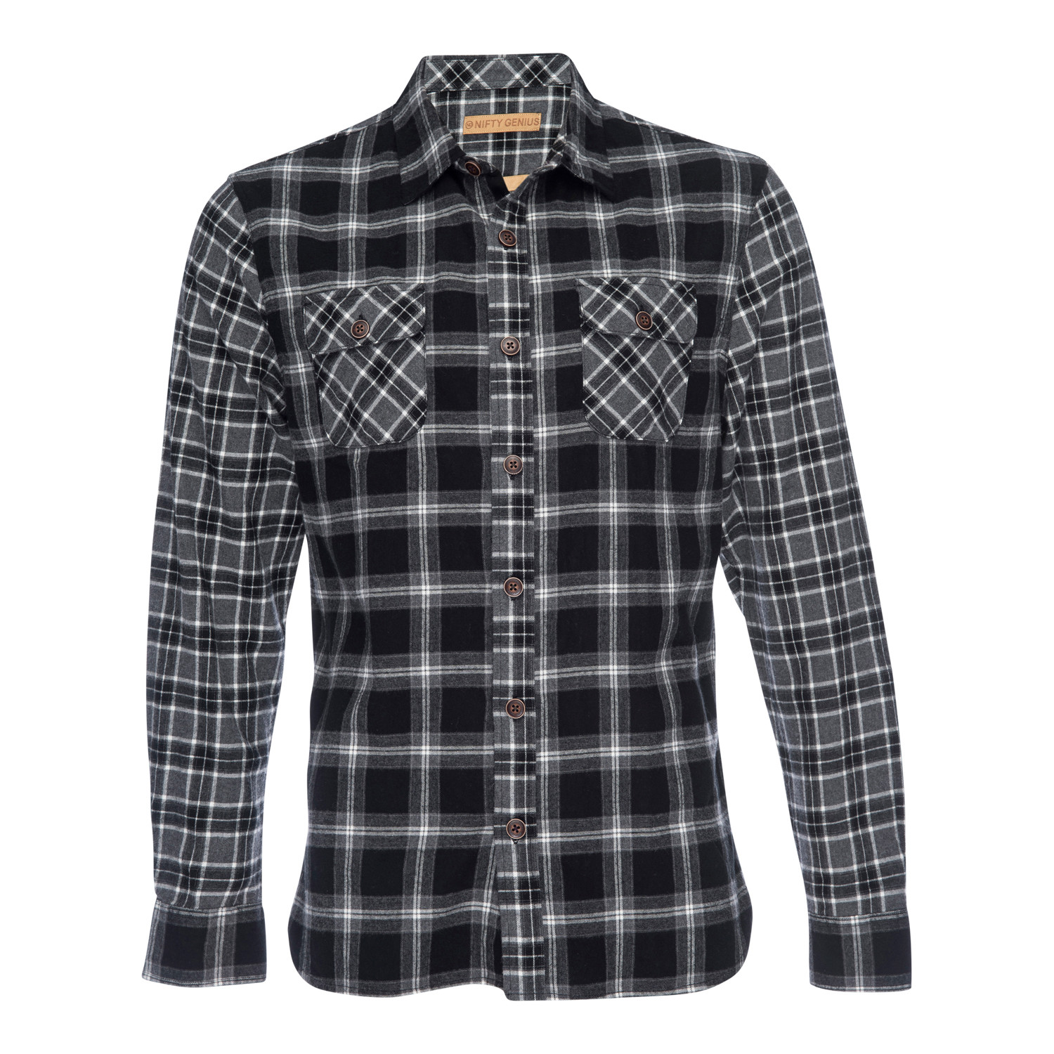 Truman Outdoor Plaid Shirt // Black (L) - NIFTY GENIUS - Touch of Modern