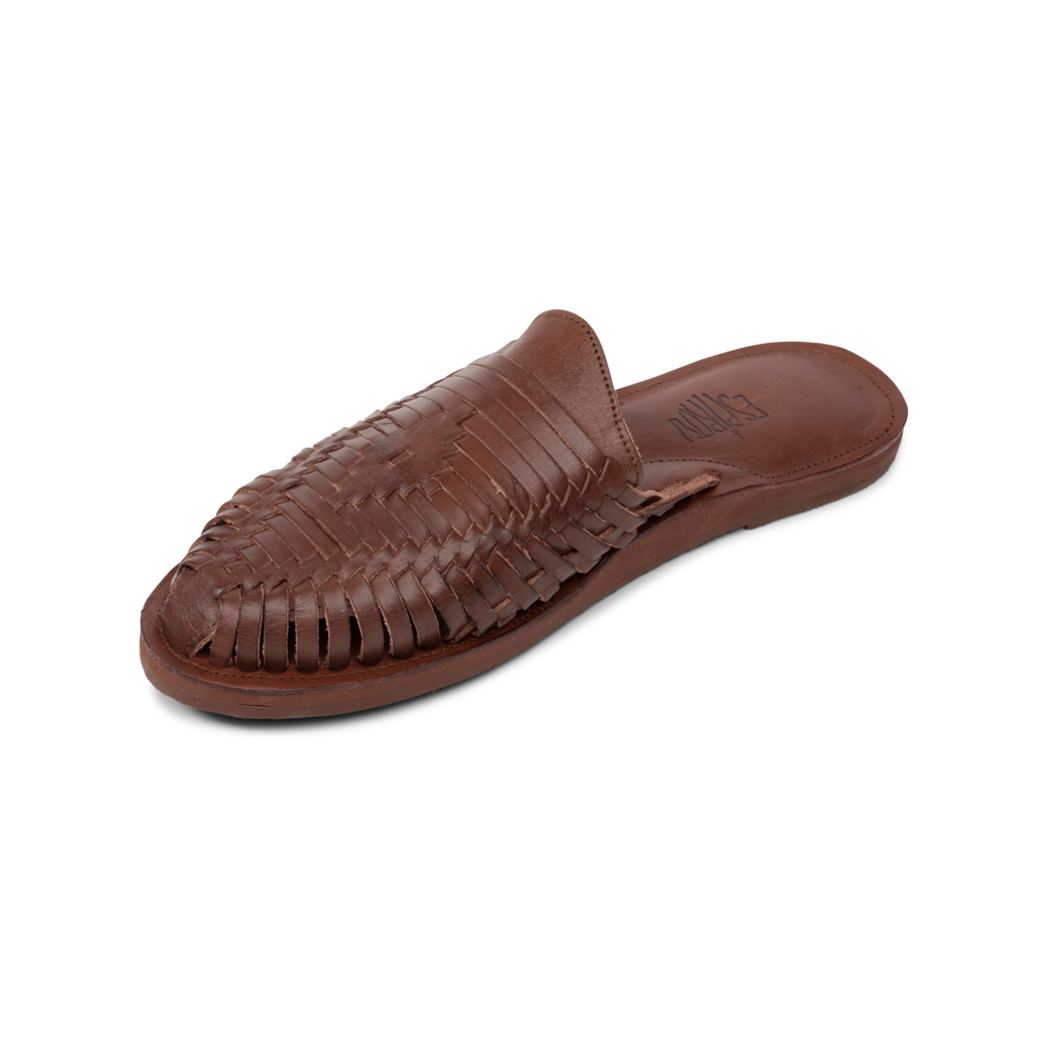 Cocoa Huarache Slide // Dark Brown + Dark Brown Insole (US Size 11) - Espiritu PERMANENT STORE 