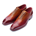 Goodyear Welted Wingtip Oxfords // Bordeaux + Camel (Euro: 39)