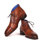 Antique Leather Cap Toe Ankle Boots // Brown (Euro: 43)