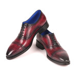 Burnished Goodyear Oxford Shoes // Bordeaux (Euro: 41)
