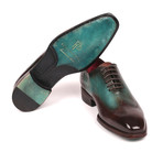Goodyear Welted Wingtip Oxfords // Brown + Turquoise (Euro: 42)
