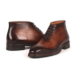 Burnished Ankle Boots // Brown (Euro: 43)