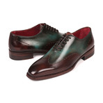 Goodyear Welted Wingtip Oxfords // Brown + Turquoise (Euro: 40)