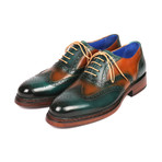 Wingtip Goodyear Welted Oxfords // Green + Tobacco (Euro: 38)