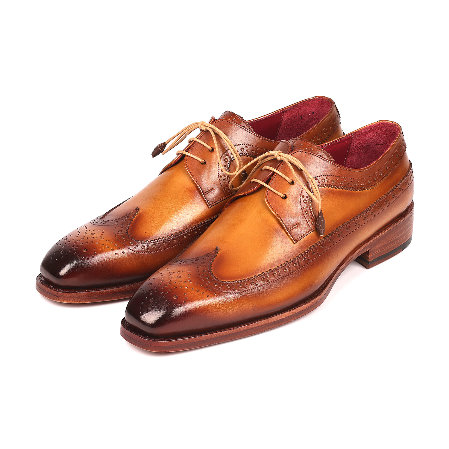 Goodyear Welted Wingtip Derby Shoes // Camel (Euro: 38) - Paul Parkman ...