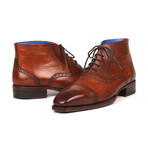 Antique Leather Cap Toe Ankle Boots // Brown (Euro: 41)