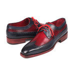 Goodyear Welted Wingtip Derby Shoes // Navy + Bordeaux (Euro: 39)