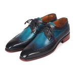 Dual Tone Wingtip Derby Shoes // Blue (Euro: 42)