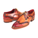 Norwegian Welted Wingtip Derby Shoes // Red + Camel (Euro: 38)