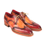 Norwegian Welted Wingtip Derby Shoes // Red + Camel (Euro: 40)