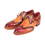 Norwegian Welted Wingtip Derby Shoes // Red + Camel (Euro: 39)