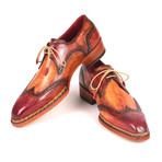Norwegian Welted Wingtip Derby Shoes // Red + Camel (Euro: 42)