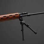 TSMG M1A1 1:3 Scale Diecast Metal Model Gun + Display Stand // Black + Brown