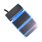 QiSa // Solar Power Bank // Blue
